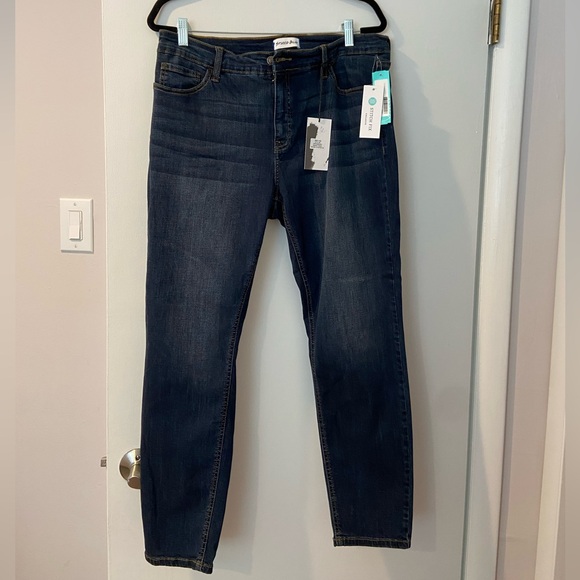 studio blue Denim - Classic Studio Blue Dark Wash Skinny Jeans